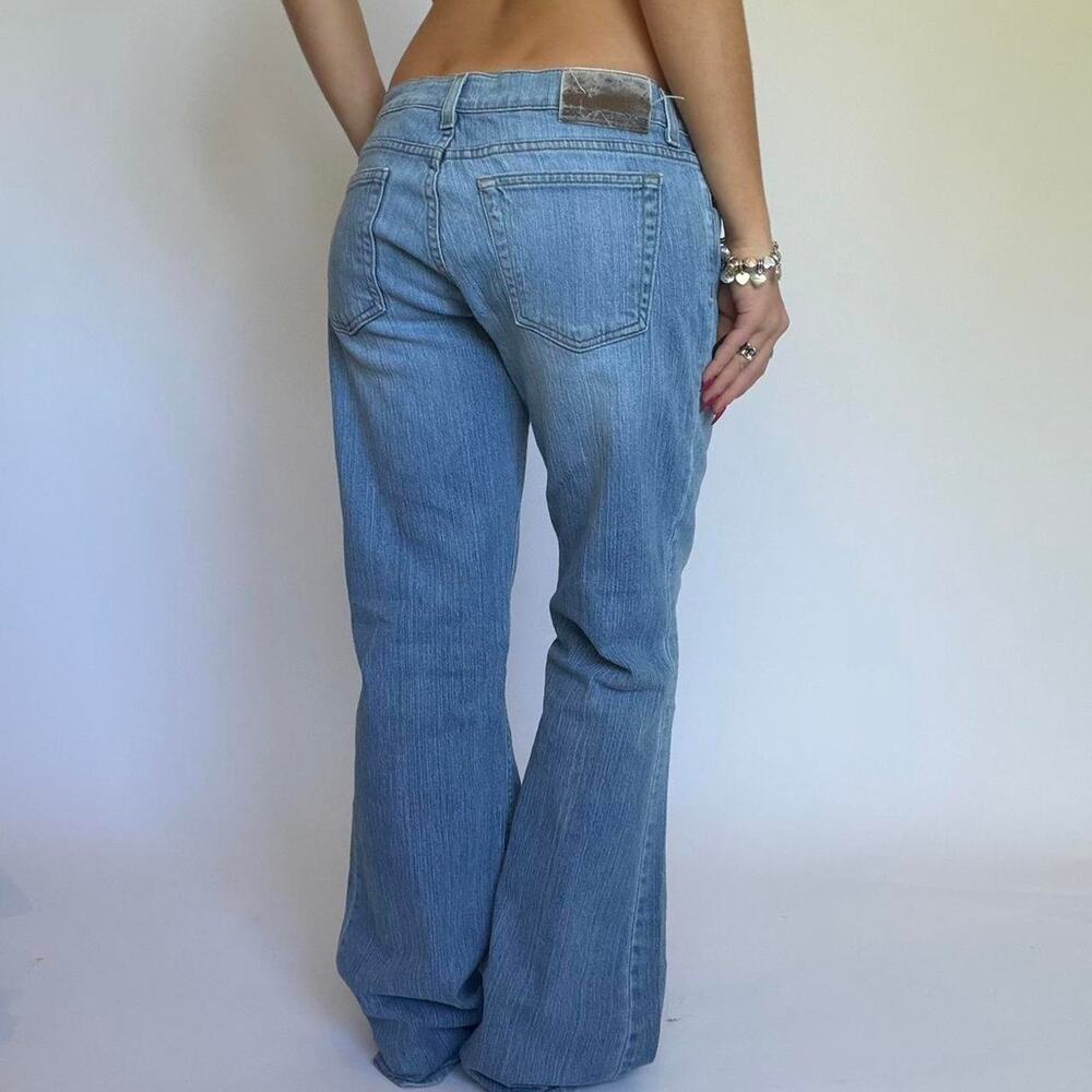 DKNY Light Blue Low Rise Baggy Jeans